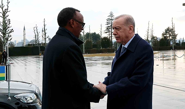 Cumhurbaşkanı Erdoğan, Ruanda Cumhurbaşkanı Kagame'yi resmi törenle karşıladı