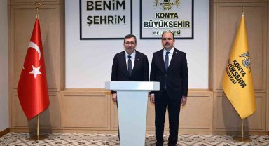 Cumhurbaşkanı Yardımcısı Yılmaz, Başkan Altay'ı ziyaret etti