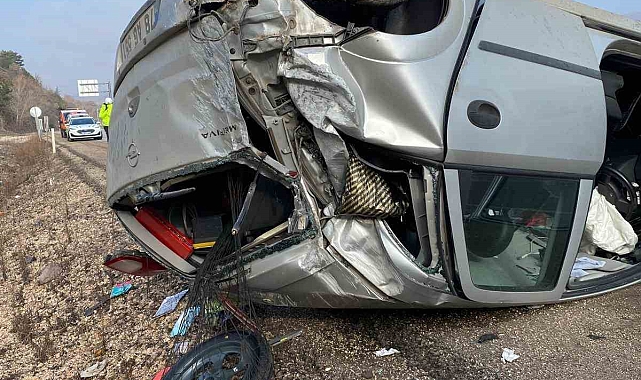 Otomobil metrelerce savruldu: 1 yaralı