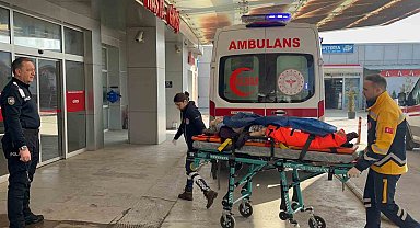 2'nci kattan düşen kadın ağır yaralanırken yakını sinir krizi geçirdi