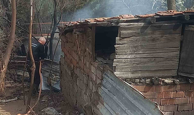 Çocukların ateşle oyunu tandırlığı yaktı