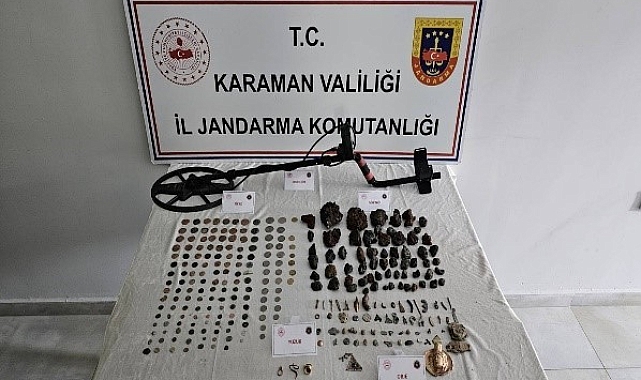 Karaman'da 118 adet göktaşı ele geçirildi