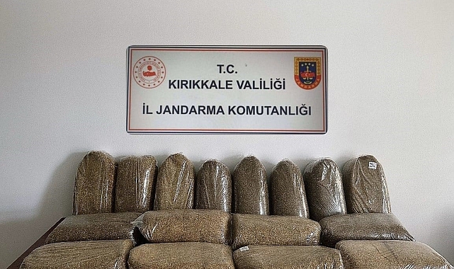 Kırıkkale'de 80 kilogram kaçak tütün ele geçirildi: 1 gözaltı