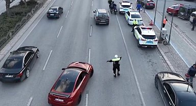 Konya'da Ramazan ayında hava destekli trafik denetimleri başladı