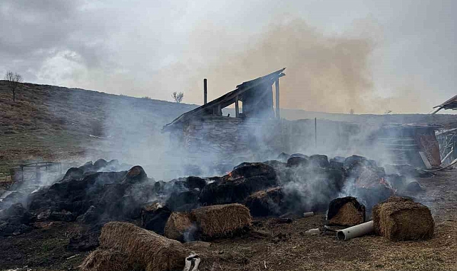 Sivas'ta samanlıkta çıkan yangın korkuttu