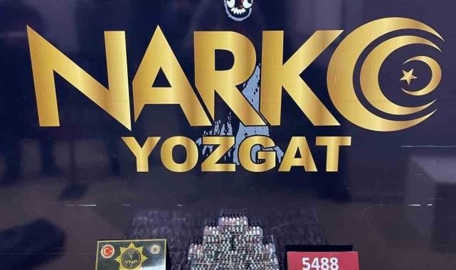 Yozgat'ta 5 bin 488 adet sentetik hap ele geçirildi