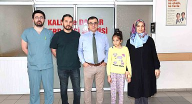9 yaşındaki Mina, mitral kapak tamir yöntemi ile iyileşti