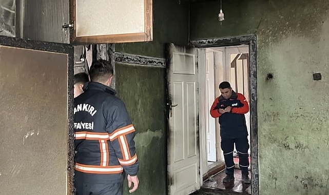Alevlere teslim olan ev kullanılamaz hale geldi