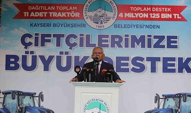 Kayseri büyükşehir'den çiftçiye ve üreticiye 6 yılda dev destek