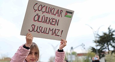 Kırşehir'de İsrail'in Filistin saldırıları protesto edildi
