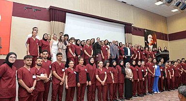 KMÜ'de hemşirelik bölümü öğrencilerine forma giyme töreni düzenlendi