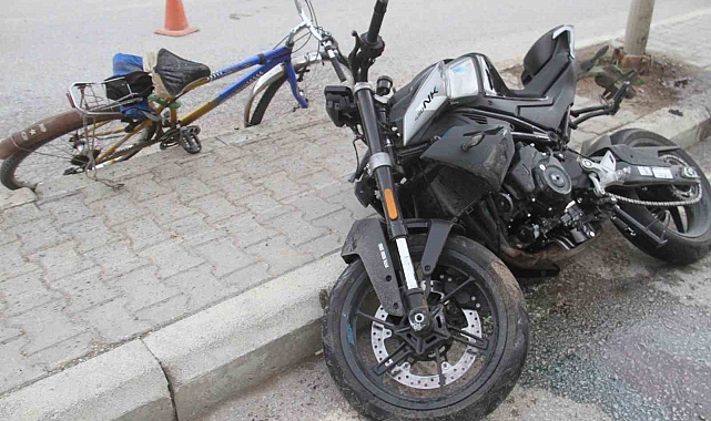 Konya'da motosikletle çarpışan bisikletli hayatını kaybetti