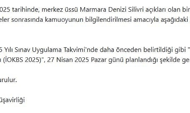 MEB açıkladı: İOKBS 2025 planlanan tarihte gerçekleşecek