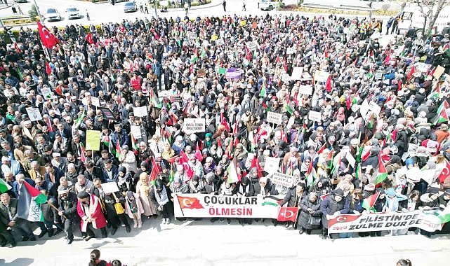 Nevşehir Gazze için yürüdü