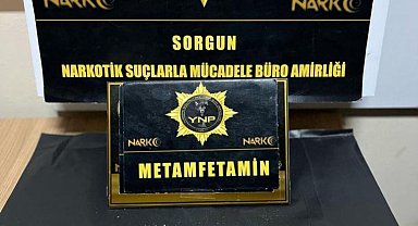 Sorgun'da metamfetamin ele geçirildi