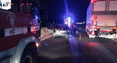 Traktöre otomobil arkadan çarptı: 1 ölü, 2 yaralı