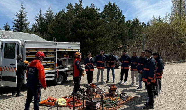 Yozgat'ta uygulamalı arama-kurtarma eğitimi