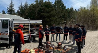 Yozgat'ta uygulamalı arama-kurtarma eğitimi