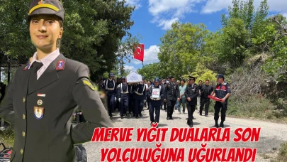 Jandarma Astsubay Çavuş Merve Yiğit Dualarla Son Yolculuğuna Uğurlandı