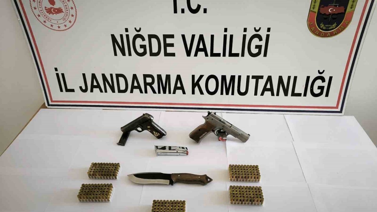 Niğde’de ruhsatsız silah operasyonu: 1 Gözaltı