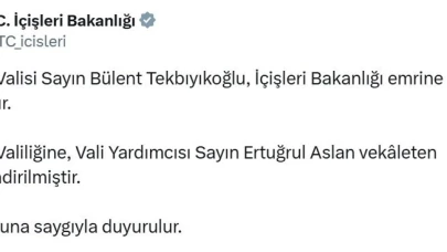 Tunceli Valisi Tekbıyıkoğlu merkeze çekildi