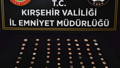 Kırşehir’de tarihi eser kaçakçılarına operasyon: 151 parça tarihi eser ele geçirildi
