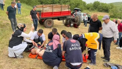 Traktör Kazası: Sürücü Ağır Yaralandı