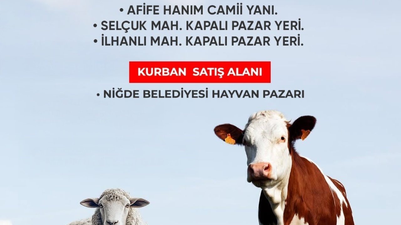 Niğde’de kurban kesim alanları belirlendi