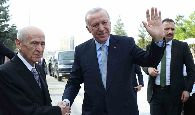 Cumhurbaşkanı Erdoğan, MHP Genel Başkanı Bahçeli ile bir araya geldi