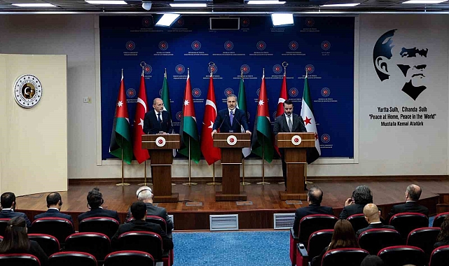 Dışişleri Bakanı Fidan, Ürdünlü ve Suriyeli mevkiidaşları ile ortak basın toplantısında konuştu