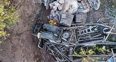 Takla atan Tofaş hurdaya döndü: 1 yaralı