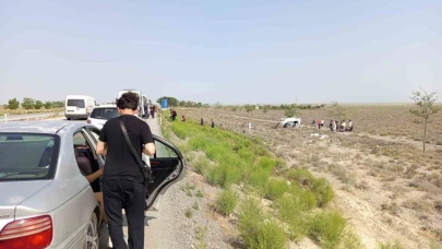 Karapınar'da Otomobilin Şarampole Devrilmesi: 4 Yaralı
