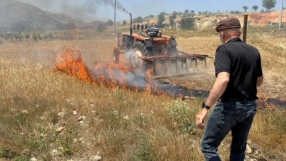 Karaman'da 200 Dekar Ekili Alan Yangında Kül Oldu
