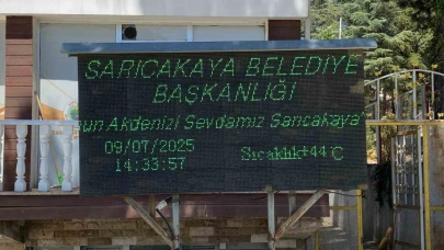Sarıcakaya’da termometreler 44 dereceyi gördü