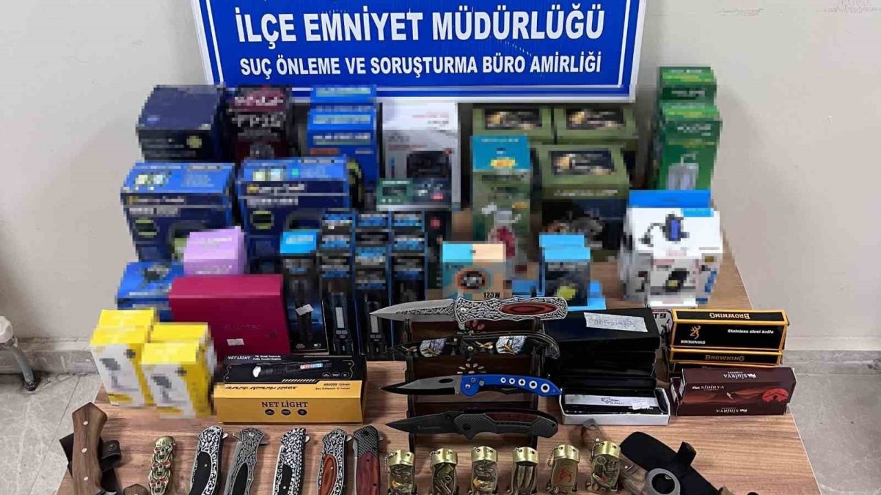 Seydişehir’de 26 adet kesici delici alet ele geçirildi