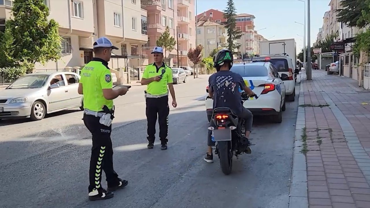 Karaman’da motosiklet denetimlerinde 401 sürücüye ceza