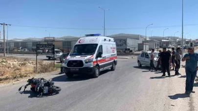 Karaman’da otomobil ile motosiklet çarpıştı: 1 yaralı