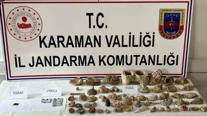 Karaman’da Jandarma Uygulamalarında 4 Tutuklama, Uyuşturucu ve 63 Fosil Ele Geçirildi