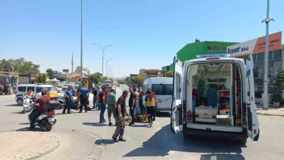 Karaman’da minibüs-motosiklet çarpışması: 2 kişi yaralandı