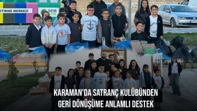 Karaman’da Satranç Kulübünden Geri Dönüşüme Anlamlı Destek