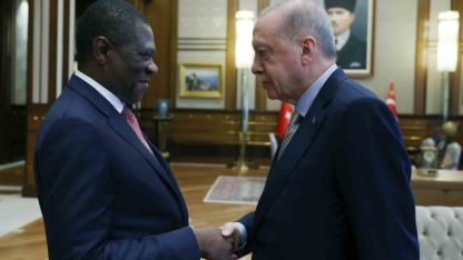 Cumhurbaşkanı Erdoğan, Güney Afrika Cumhuriyeti Cumhurbaşkanı Yardımcısı Mashatile’yi kabul etti