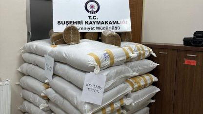Sivas’ta kaçak tütün operasyonu: 900 kilo kıyılmış tütün ele geçirildi