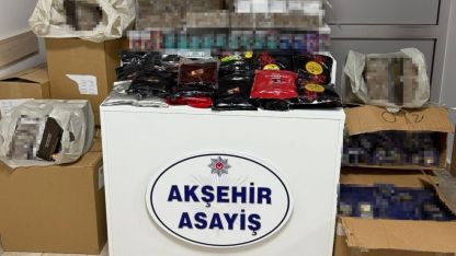 Akşehir’de gümrük kaçağı sigara operasyonu