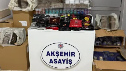Akşehir’de gümrük kaçağı sigara operasyonu