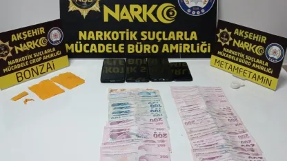 Akşehir’de uyuşturucu operasyonu