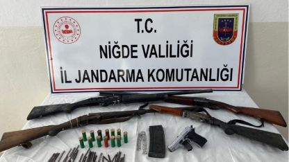 Niğde’de ruhsatsız silah operasyonu: 2 kişiye adli işlem başlatıldı