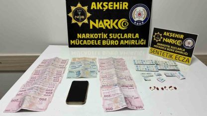 Akşehir’de polisten uyuşturucu operasyonu: 1 gözaltı