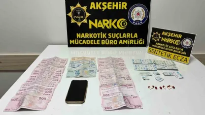 Akşehir’de polisten uyuşturucu operasyonu: 1 gözaltı