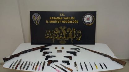 Karaman’da asayiş uygulamalarında yakalanan 11 kişi tutuklandı