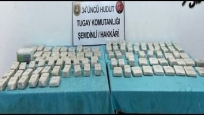 Hudut birlikleri 102 bin 429 gram uyuşturucu madde ele geçirdi